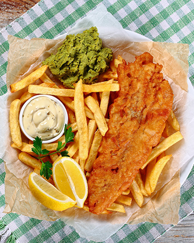 The Indian Villa Restaurant Motherwell Crispy Fish & Chips